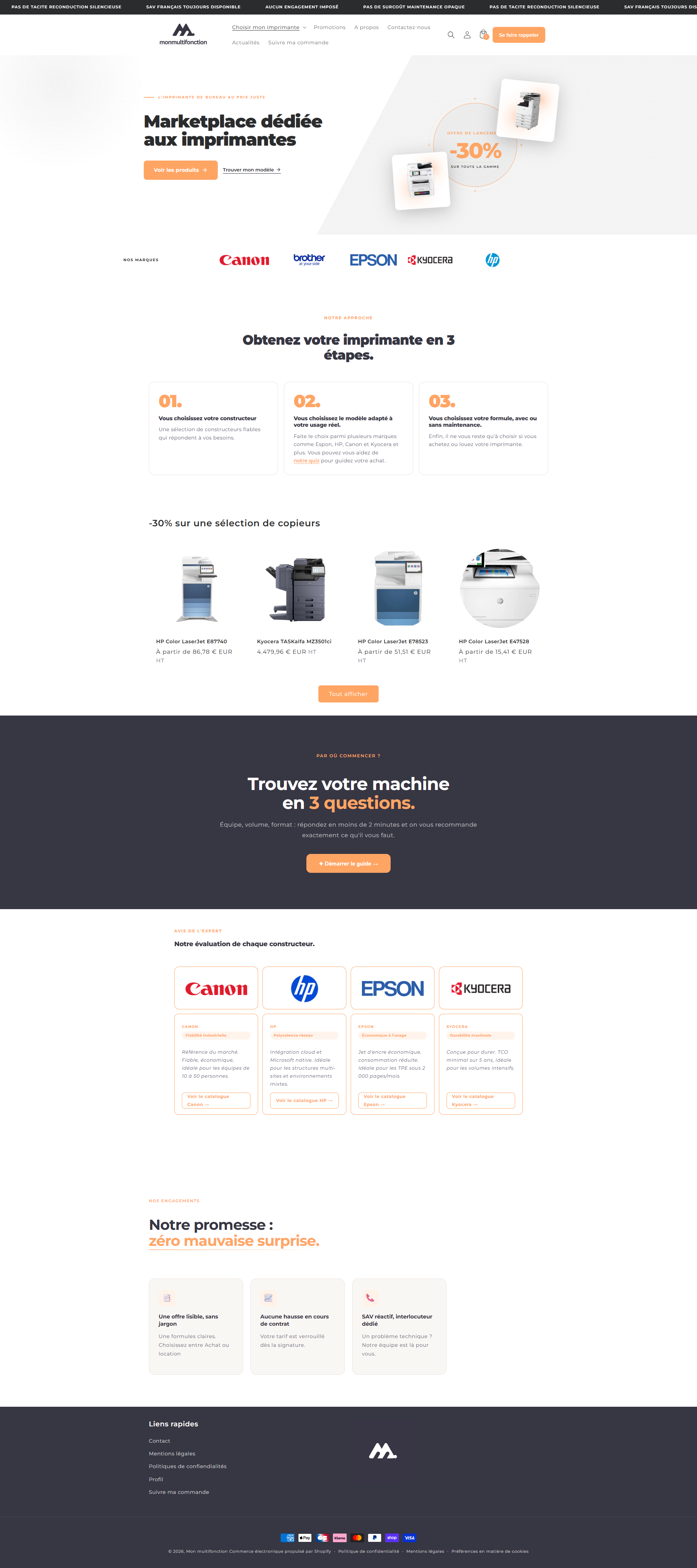 Mon Multifonction - version ordinateur